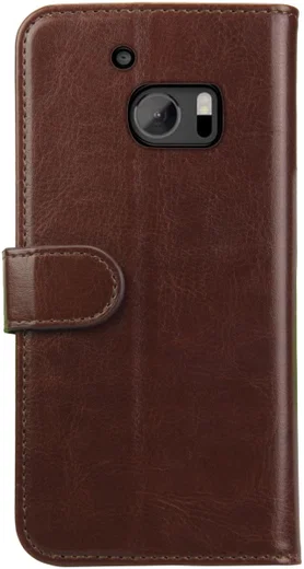 Rosso Element HTC 10 Hoesje Book Cover Bruin afbeelding 4