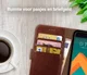 Rosso Element HTC 10 Hoesje Book Cover Bruin afbeelding 8