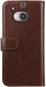Rosso Element HTC One M8 Hoesje Book Cover Bruin afbeelding 5