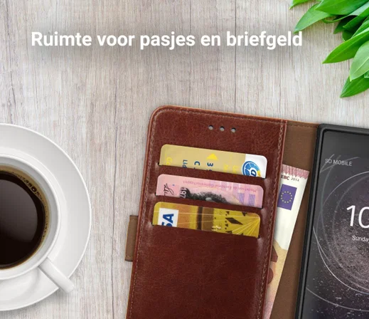 Rosso Element Sony Xperia XA2 Hoesje Book Cover Bruin afbeelding 8