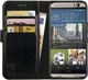 Rosso Element HTC One M9 Hoesje Book Cover Zwart afbeelding 1