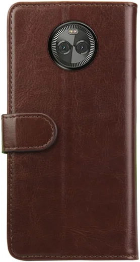 Rosso Element Motorola Moto X4 Hoesje Book Cover Bruin afbeelding 5