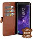 Valenta Galaxy S9 Classic Hoesje Echt Leer Book Case Bruin afbeelding 1
