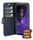 Valenta Galaxy A8 2018 Classic Hoesje Leer Book Case Vintage Blauw afbeelding 1