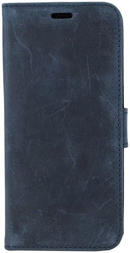 Valenta Galaxy A8 2018 Classic Hoesje Leer Book Case Vintage Blauw afbeelding 4
