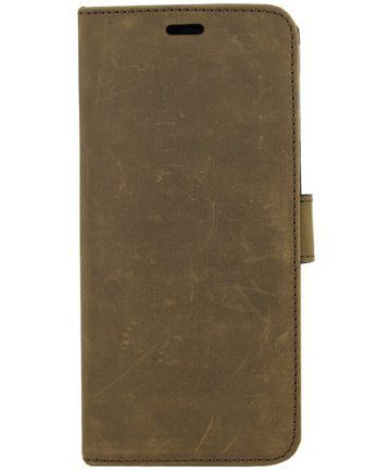 Valenta Galaxy A8 2018 Classic Hoesje Leer Book Case Vintage Bruin afbeelding 4