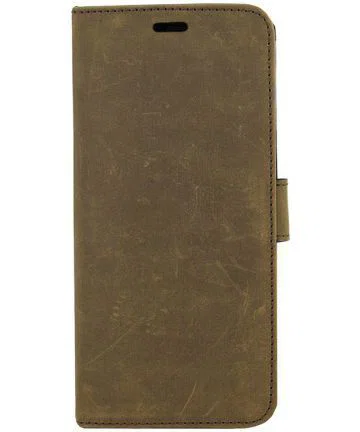 Valenta Galaxy A8 2018 Classic Hoesje Leer Book Case Vintage Bruin afbeelding 4