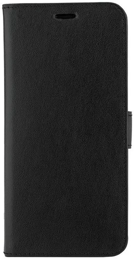 Valenta Galaxy A8 2018 Classic Hoesje Leer Book Case Zwart afbeelding 4