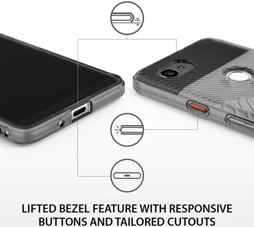 Ringke Bevel Google Pixel 2 XL Smoke Black afbeelding 3