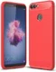 Huawei P Smart Geborsteld TPU Hoesje Rood afbeelding 1