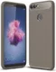 Huawei P Smart Geborsteld TPU Hoesje Grijs afbeelding 1