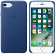 Originele Apple iPhone 8 / 7 Leather Case Sapphire Blue afbeelding 2