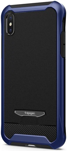 Spigen Reventon Hoesje Apple iPhone X Metallic Blue afbeelding 4