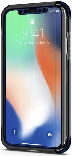 Spigen Reventon Hoesje Apple iPhone X Metallic Blue afbeelding 5