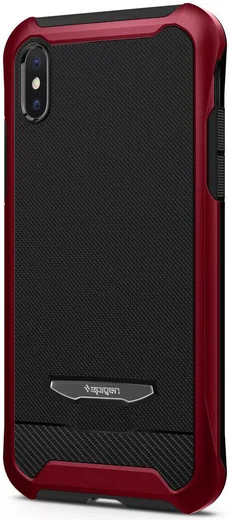 Spigen Reventon Hoesje Apple iPhone X Metallic Red afbeelding 6