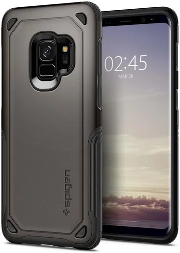 Spigen Hybrid Armor Hoesje Samsung Galaxy S9 Gunmetal afbeelding 1