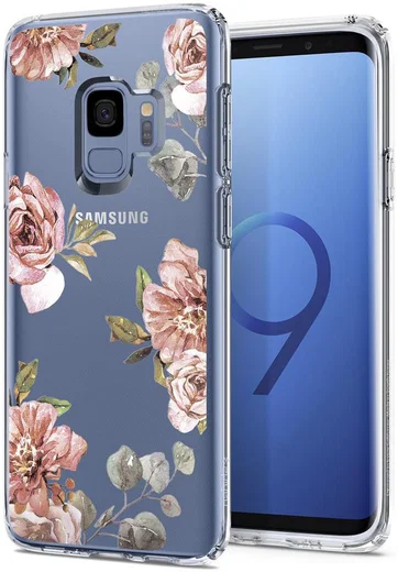 Spigen Liquid Crystal Blossom Hoesje Samsung Galaxy S9 Flower afbeelding 1