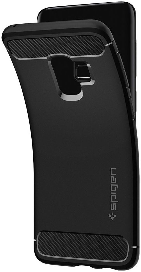 Spigen Rugged Armor Hoesje Samsung Galaxy S9 Matte Black afbeelding 2