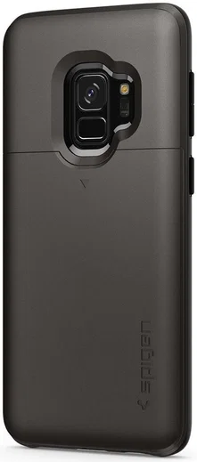 Spigen Slim Armor Hoesje met Kaarthouder Samsung Galaxy S9 Gunmetal afbeelding 7