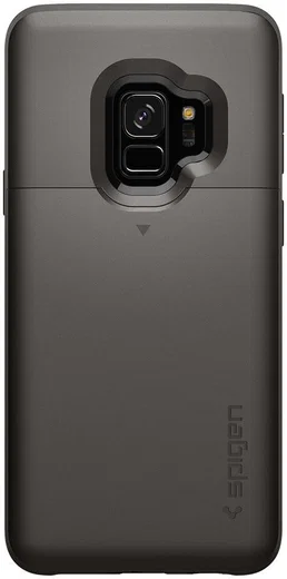 Spigen Slim Armor Hoesje met Kaarthouder Samsung Galaxy S9 Gunmetal afbeelding 9