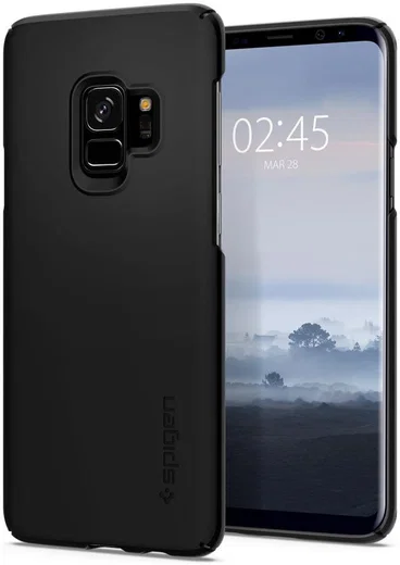 Spigen Thin Fit Hoesje Samsung Galaxy S9 Black afbeelding 1