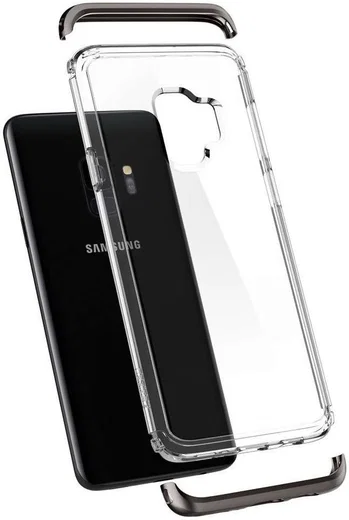 Spigen Neo Hybrid Crystal Case Samsung Galaxy S9 Gunmetal afbeelding 4