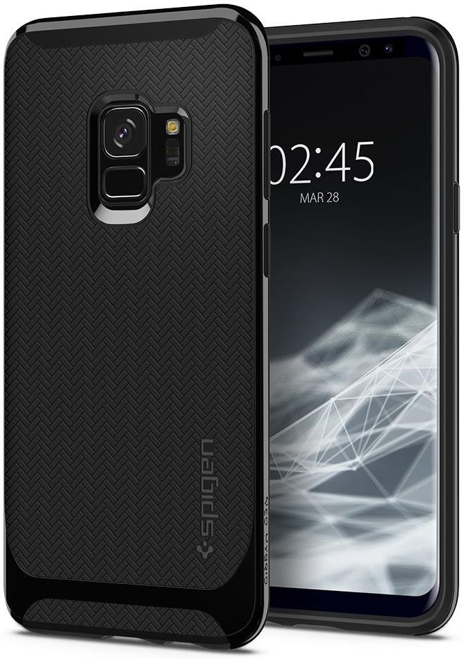 Spigen Neo Hybrid Hoesje Samsung Galaxy S9 Shiny Black afbeelding 1