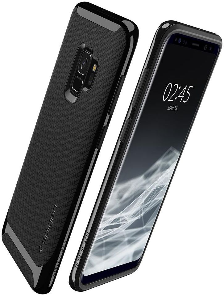 Spigen Neo Hybrid Hoesje Samsung Galaxy S9 Shiny Black afbeelding 2