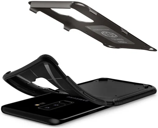 Spigen Hybrid Armor Hoesje Samsung Galaxy S9 Plus Gunmetal afbeelding 3