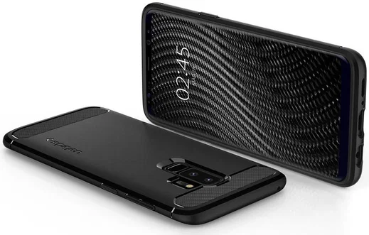 Spigen Rugged Armor Case Samsung Galaxy S9 Plus Matte Black afbeelding 2