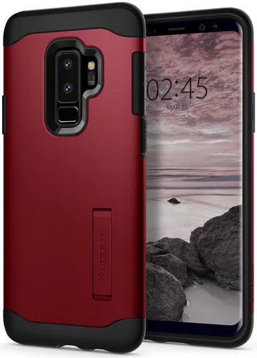 Spigen Slim Armor Hoesje Samsung Galaxy S9 Plus Red afbeelding 1