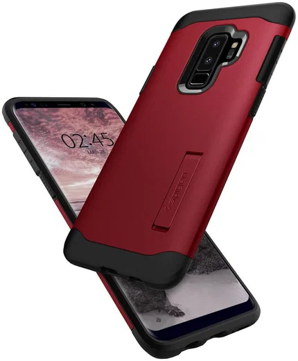 Spigen Slim Armor Hoesje Samsung Galaxy S9 Plus Red afbeelding 3