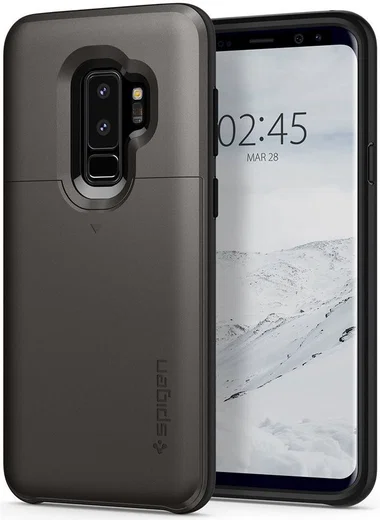 Spigen Slim Armor Hoesje Samsung Galaxy S9 Plus Gunmetal afbeelding 4