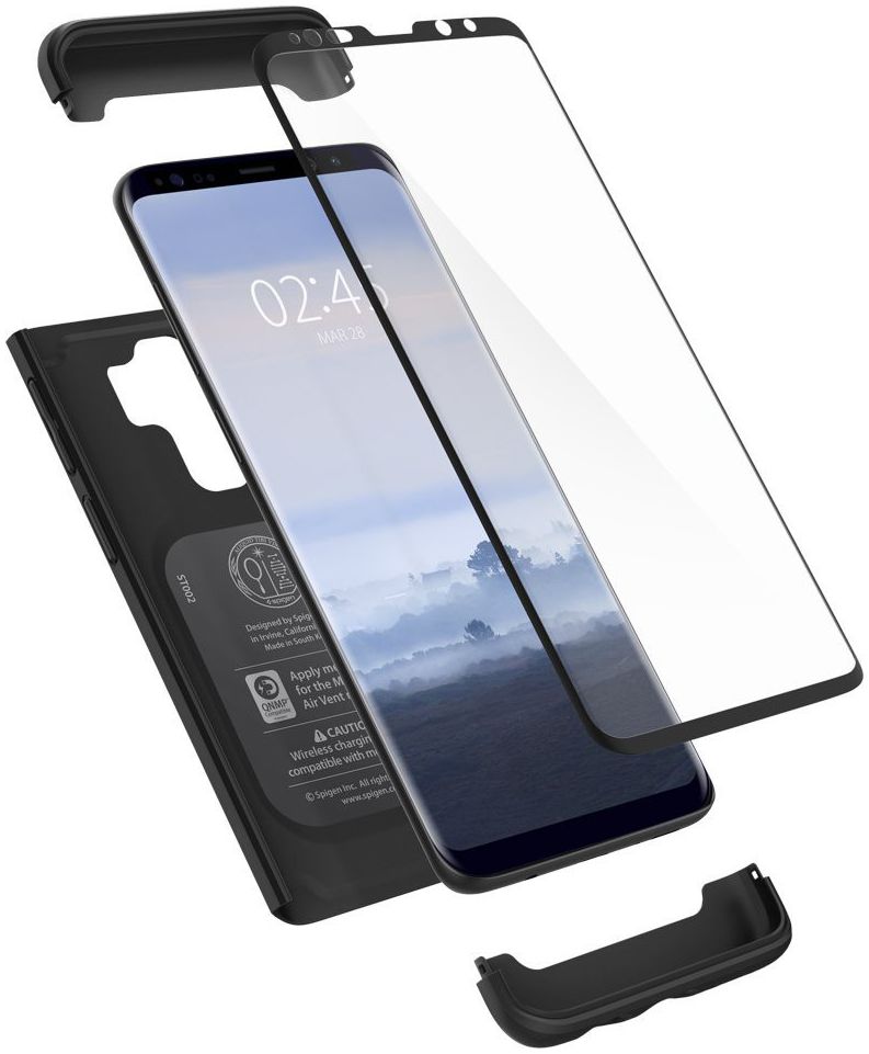 Spigen Thin Fit 360 Case Samsung Galaxy S9 Plus Black afbeelding 1