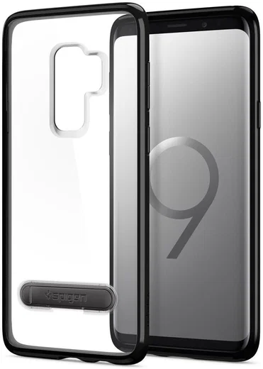Spigen Ultra Hybrid S Case Samsung Galaxy S9 Plus Midnight Black afbeelding 1