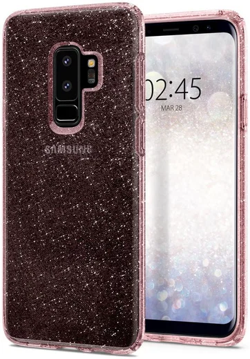 Spigen Liquid Crystal Glitter Samsung Galaxy S9 Plus Hoesje Rose afbeelding 11