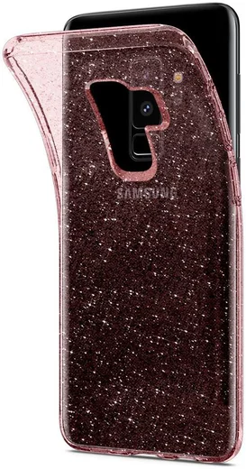 Spigen Liquid Crystal Glitter Samsung Galaxy S9 Plus Hoesje Rose afbeelding 17