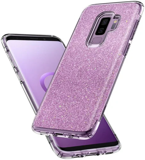 Spigen Slim Armor Crystal Glitter Case Samsung Galaxy S9 Plus Rose afbeelding 3