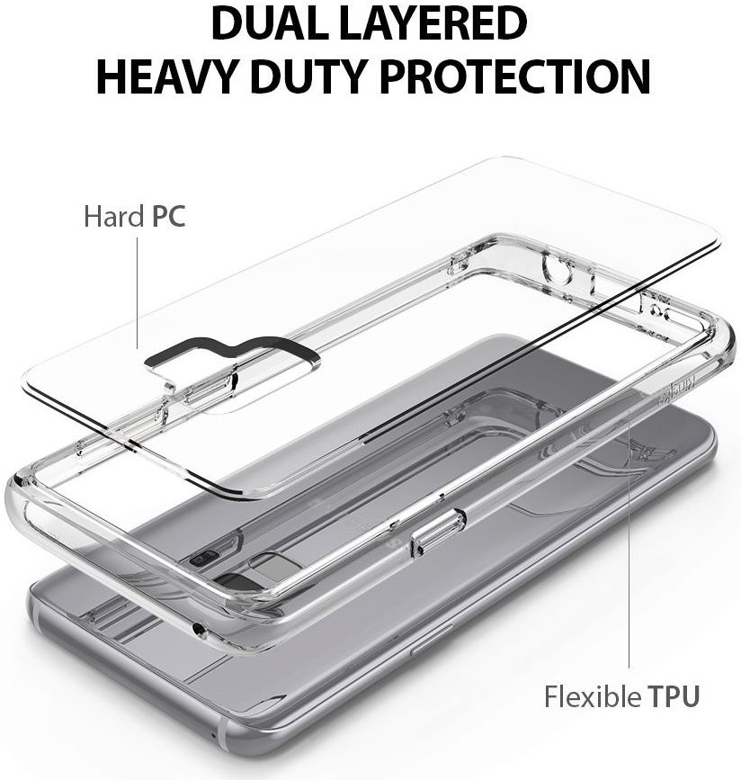 Ringke Fusion Hoesje Samsung Galaxy S9 Transparant afbeelding 3