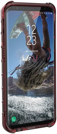Urban Armor Gear Plyo Hoesje Samsung Galaxy S9 Crimson afbeelding 4