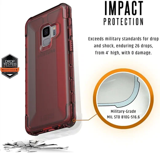 Urban Armor Gear Plyo Hoesje Samsung Galaxy S9 Crimson afbeelding 5