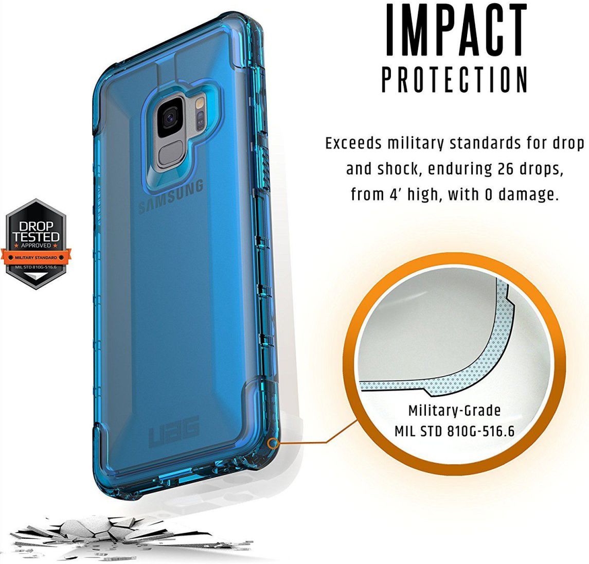 Urban Armor Gear Plyo Hoesje Samsung Galaxy S9 Glacier afbeelding 5
