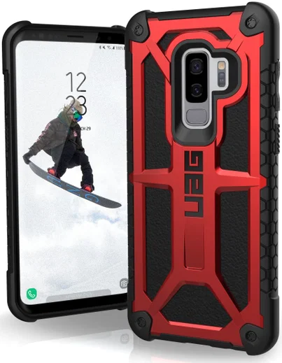 Urban Armor Gear Monarch Hoesje Samsung Galaxy S9 Plus Crimson afbeelding 1