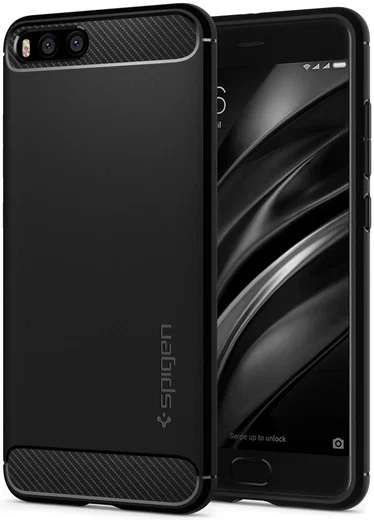 Spigen Rugged Armor Case Xiaomi MI 6 Zwart afbeelding 1