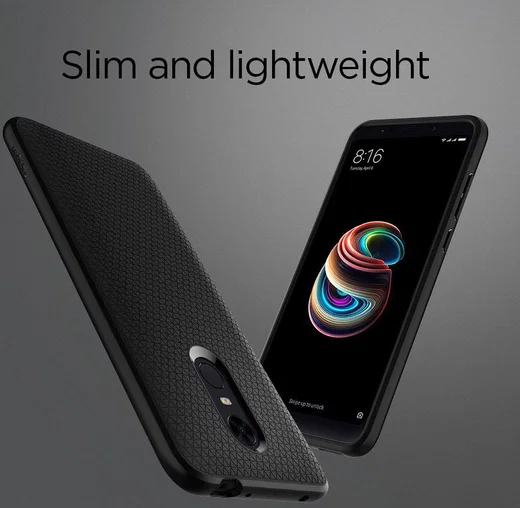 Spigen Liquid Air Card Slot Case Xiaomi Redmi 5 Plus Zwart afbeelding 5