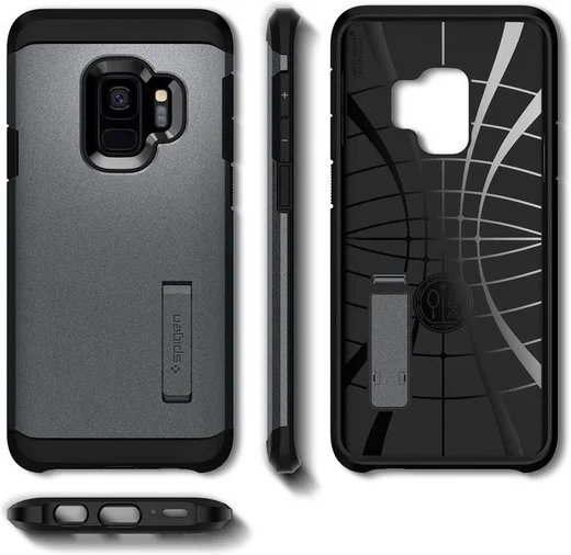 Spigen Tough Armor Case Samsung Galaxy S9 Graphite Gray afbeelding 2