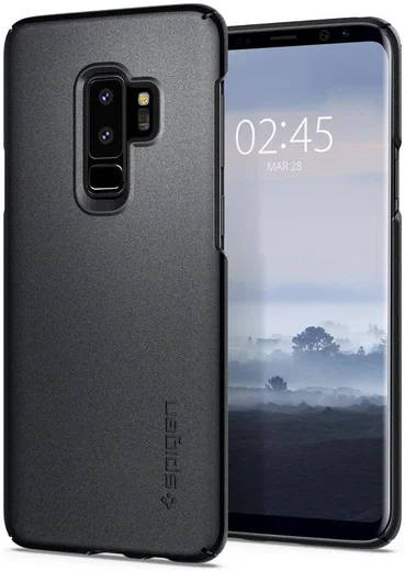 Spigen Thin Fit Case Samsung Galaxy S9 Plus Graphite Gray afbeelding 1