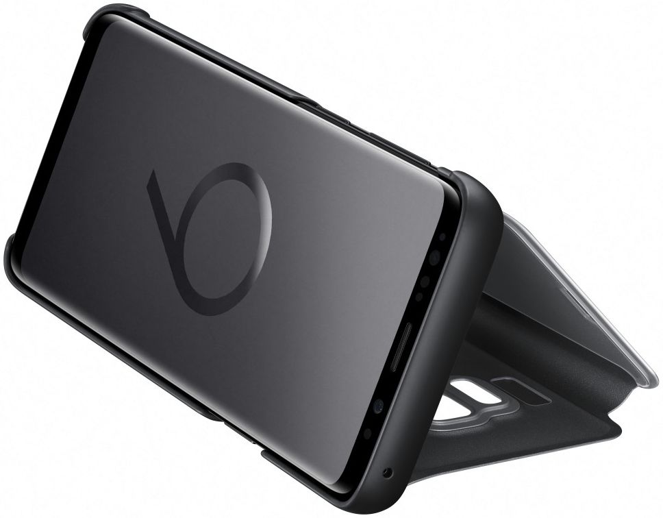 Samsung Galaxy S9 Clear View Stand Cover Zwart afbeelding 4