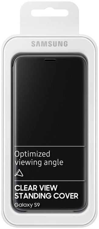 Samsung Galaxy S9 Clear View Stand Cover Zwart afbeelding 6