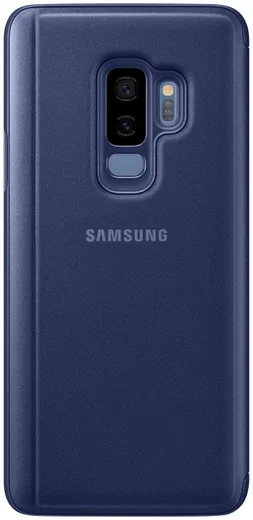 Samsung Galaxy S9 Plus Clear View Stand Cover Blauw afbeelding 5